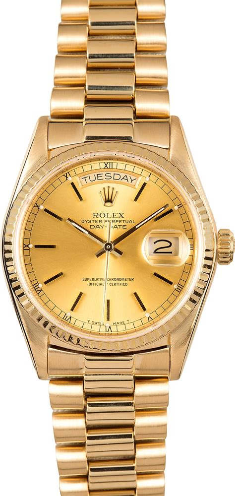 mens rolex 18k gold day-date president|Rolex presidential day date 40mm.